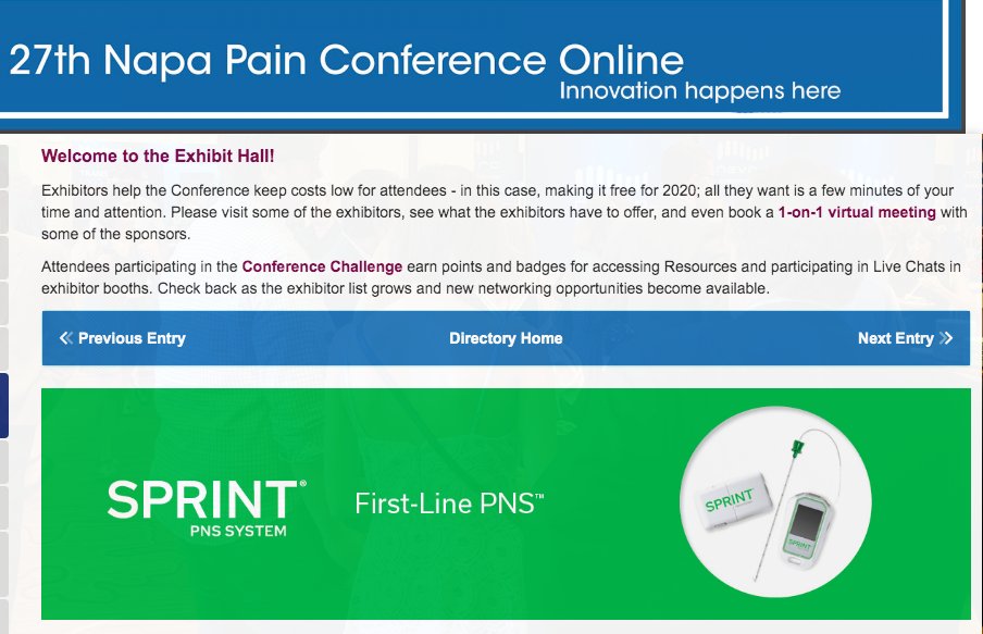 27th Napa Pain Conference Online